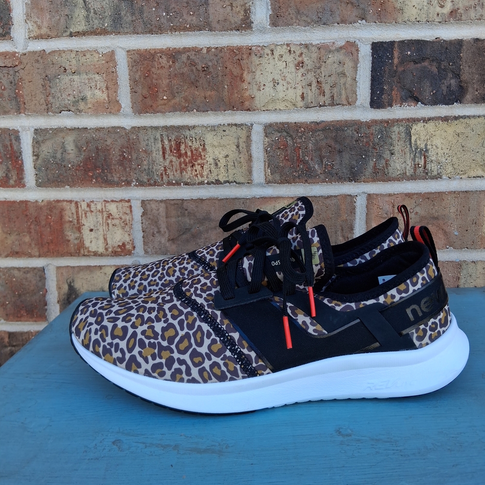 New Balance Leopard Print Athletic Shoes - Picture 4 of 10